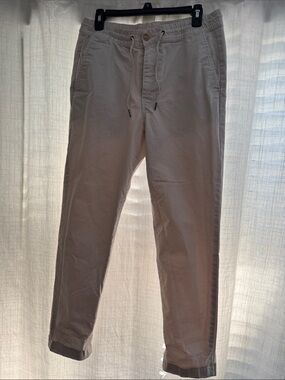 American Eagle Outfitters Men's Drawstring Chinos in Light Taupe